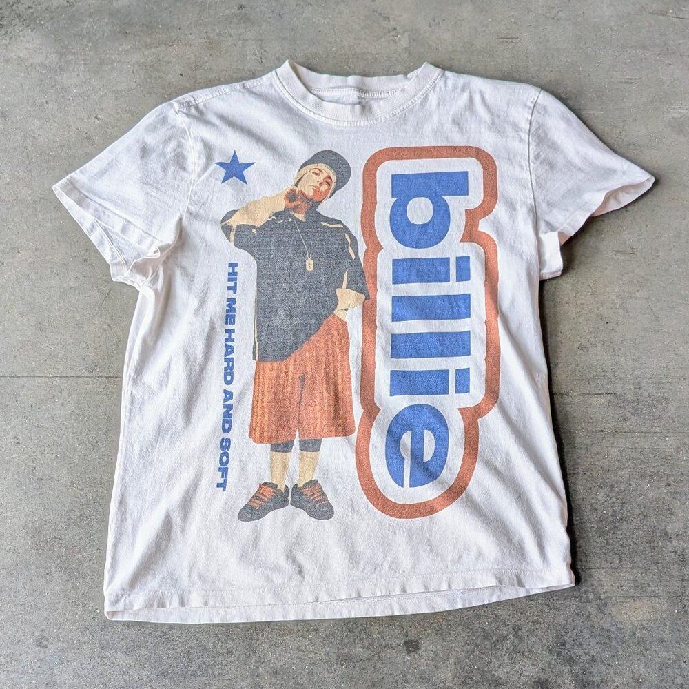 Billie Eilish Hit Me Hard And Soft The Tour 2024 2025 White T-Shirt small